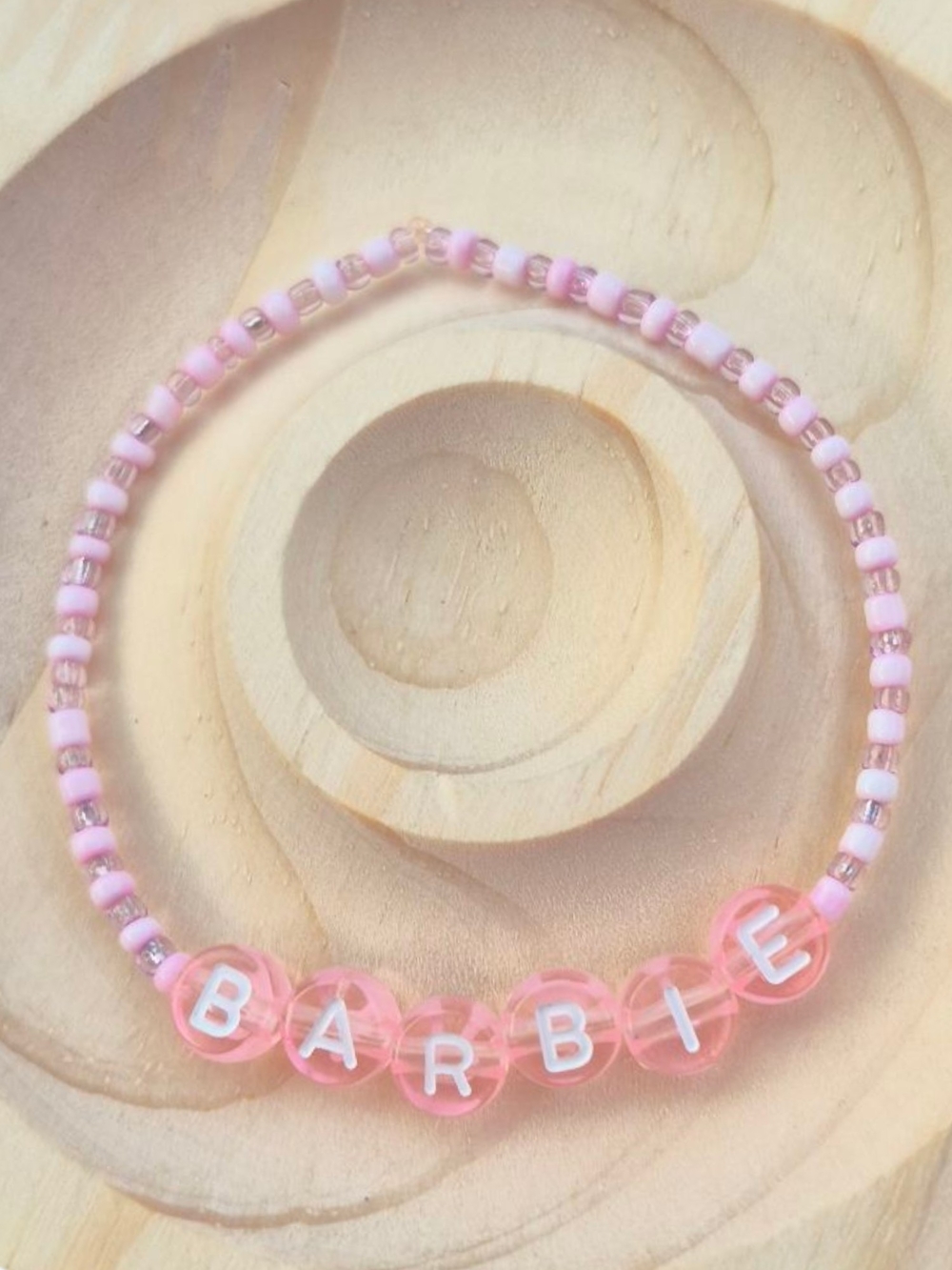 Barbie Beaded Bracelet | Kids Stretchy Band 5 year old Wrist Size